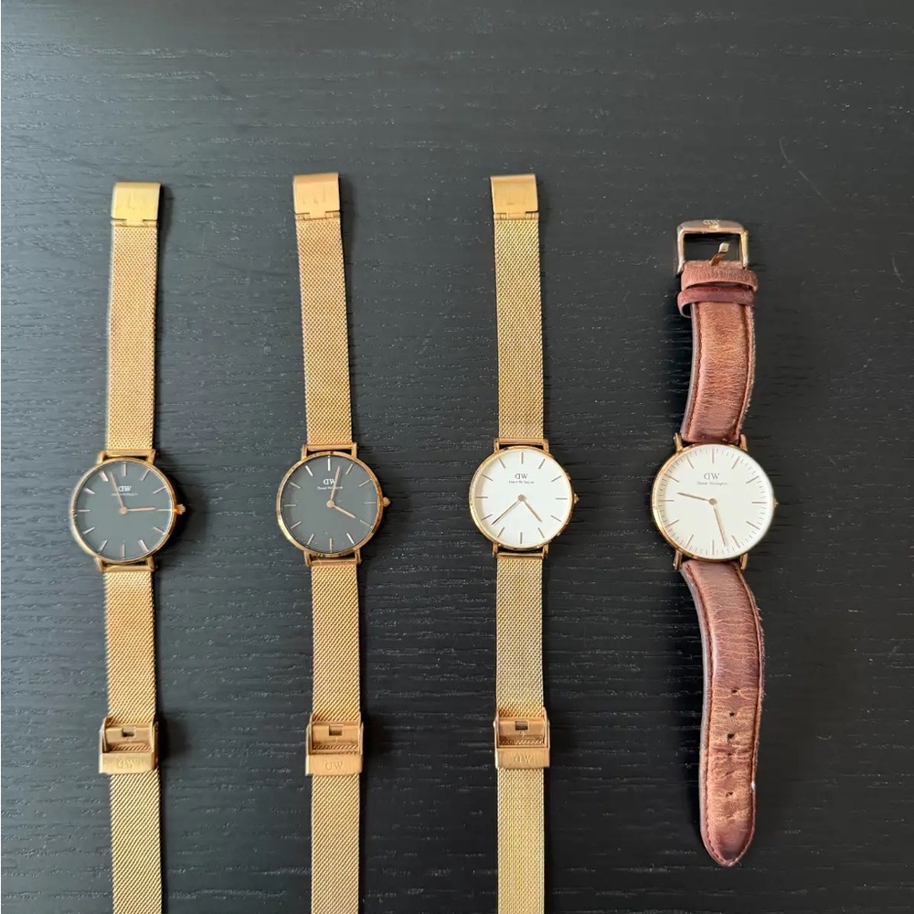 Daniel Wellington Gold and Brown Watch Collection